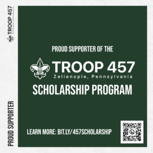 Troop 457 Scholarship - Proud Supporter (Troop 457 - Green)