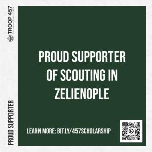 Troop 457 Scholarship - Proud Supporter (Zelienople - Green)