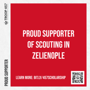 Troop 457 Scholarship - Proud Supporter (Zelienople - Red)